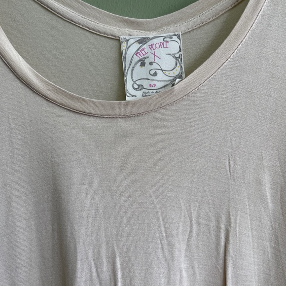 Free people Meadowlands lace hem asymmetrical top - Picture 5 of 9